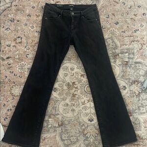 Women's Flared Black Jeans